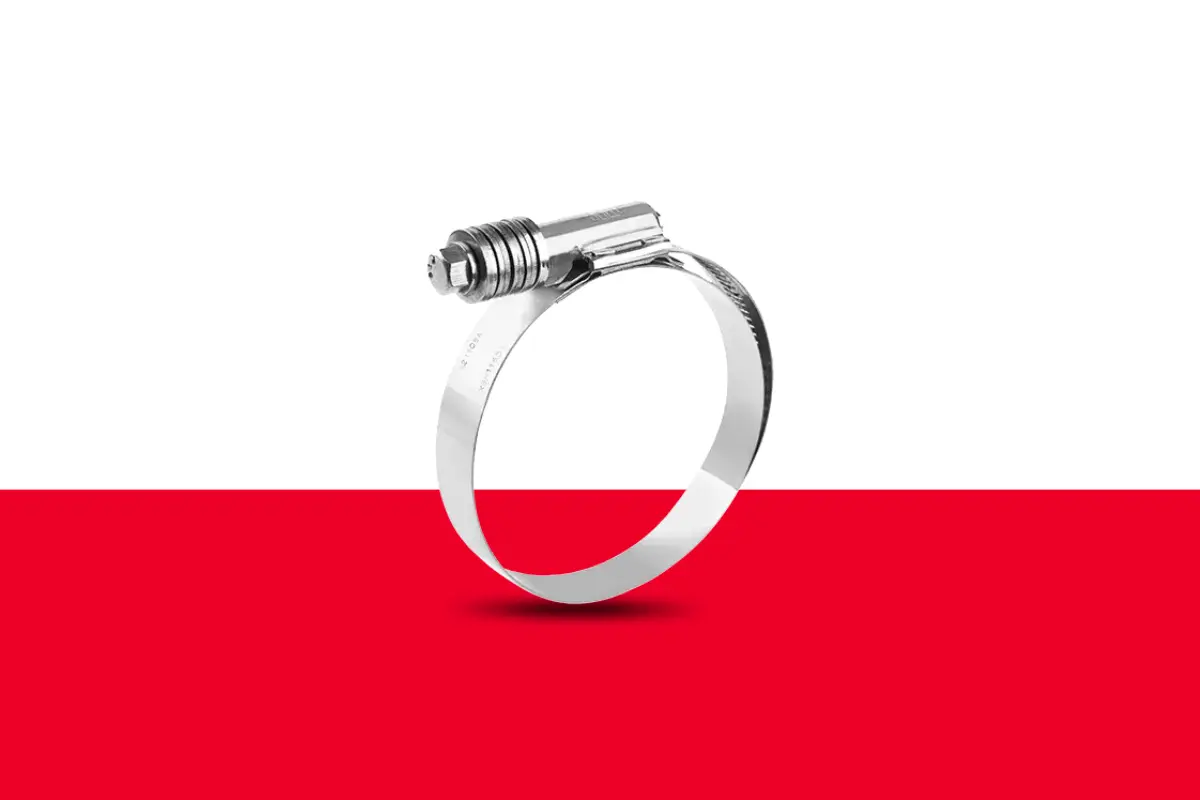 Constant Torque Heavy Duty Lined Worm Drive clamp