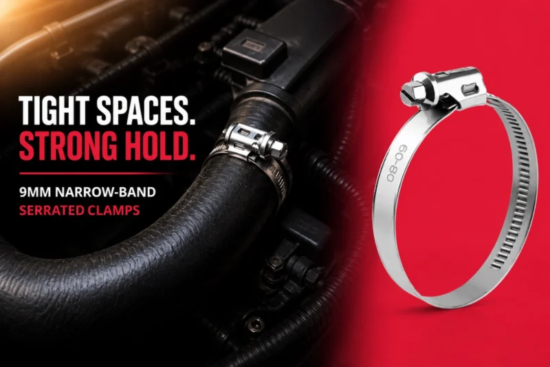 Why European Engine Bays Are Getting Harder to Clamp And What 9mm Narrow-Band Serrated Technology Actually Changes