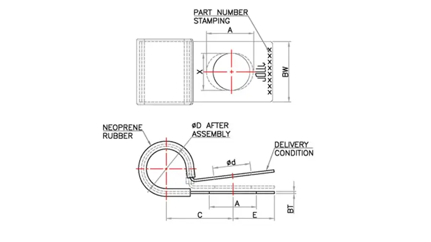 Diagram of P Clip